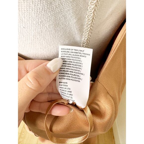 NWT BHLDN Anthropologie Dylan Cocktail Bridesmaid Dress Sedona One Shoulder Maxi - Picture 11 of 11